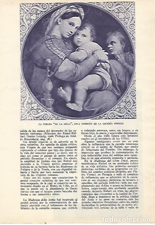 Cartoline: LAMINA BLANCO Y NEGRO 7932: La Virgen de la Silla por Rafael - Varios