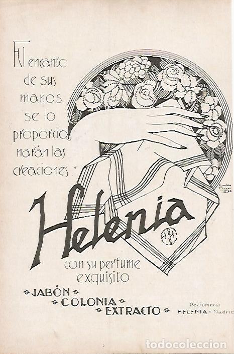 Postais: LAMINA BLANCO Y NEGRO 8026: Publicidad de la perfumeria Helenia de Madrid - Varios