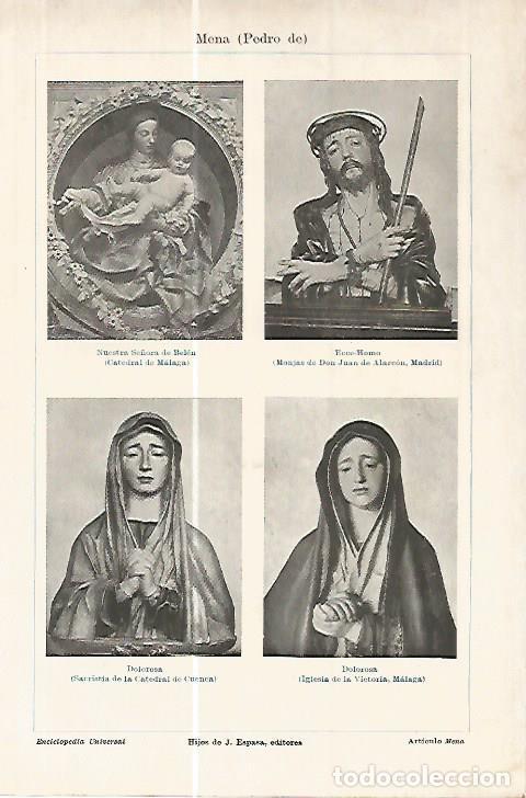 Postais: LAMINA ESPASA 17772: Esculturas de Pedro de Mena - Varios