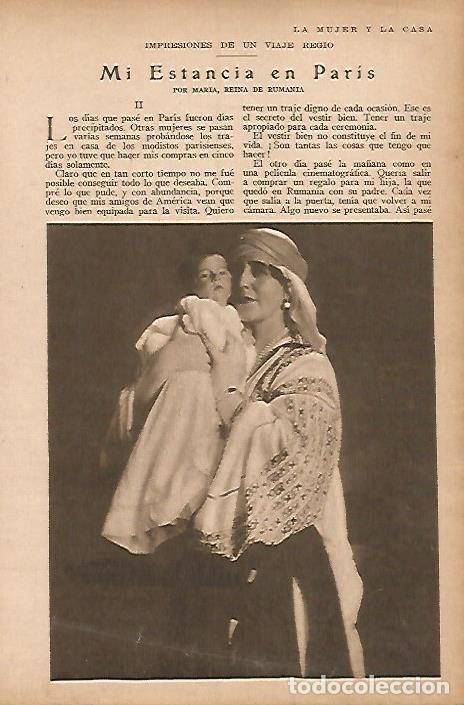 Cartes Postales: LAMINA BLANCO Y NEGRO 8024: La reina de Rumania con un bebe - Varios