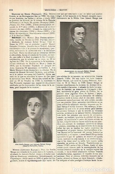 Postcards: LAMINA ESPASA 17792: Autorretrato de Antonio Rafael Mengs - Varios