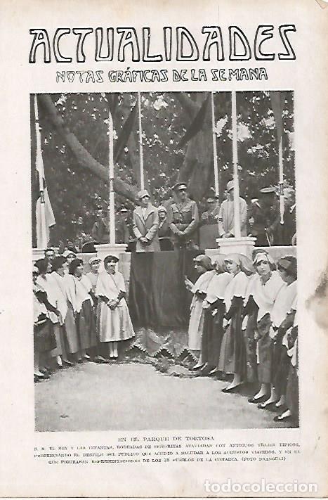 Cartes Postales: LAMINA BLANCO Y NEGRO 8167: El rey y las infantas en Tortosa - Varios