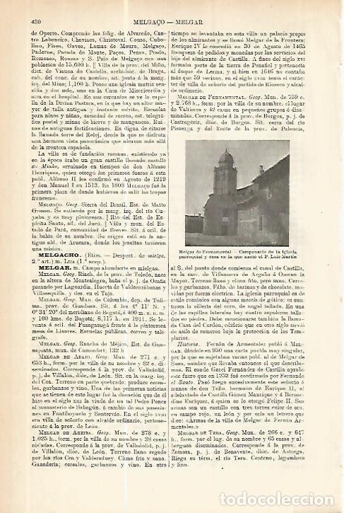 Postcards: LAMINA ESPASA 17749: Iglesia de Melgar de Fernamental Burgos - Varios