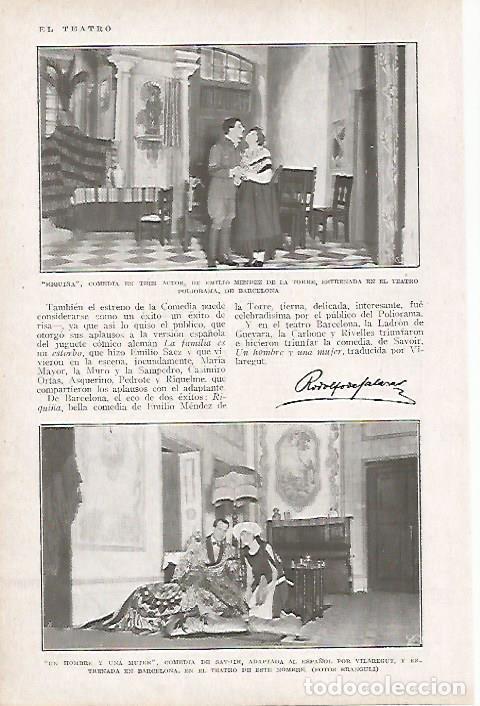 Postales: LAMINA BLANCO Y NEGRO 8179: Riqui&ntilde;a estreno en el Poliorama de Barcelona - Varios