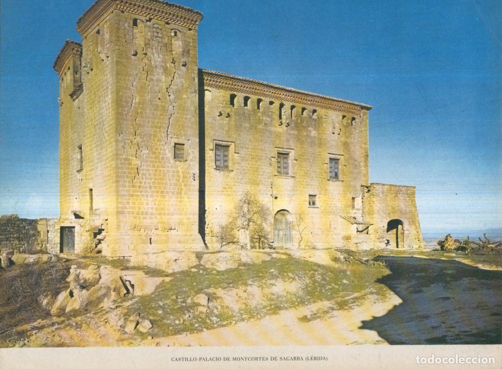 Cartes Postales: Lamina Castillos de Espa&ntilde;a Edicion 1967 No.055: CASTILLO-PALACIO DE MONTCORTES DE SAGARRA (LLEIDA) -