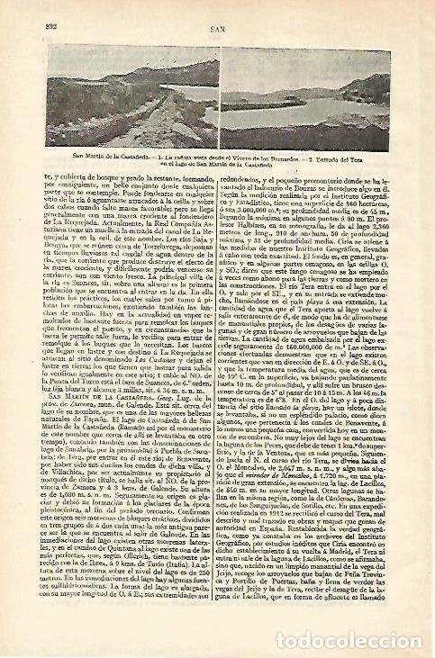 Postkarten: LAMINA ESPASA 18340: San Martin de la Casta&ntilde;eda Zamora - Varios