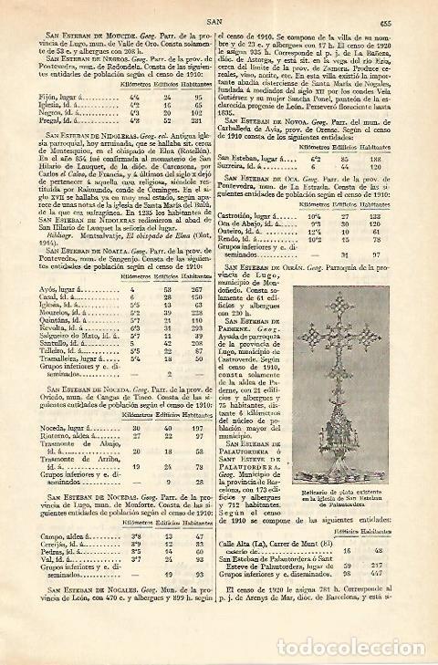 Cartes Postales: LAMINA ESPASA 18276: Relicario de la iglesia de Palautordera Barcelona - Varios