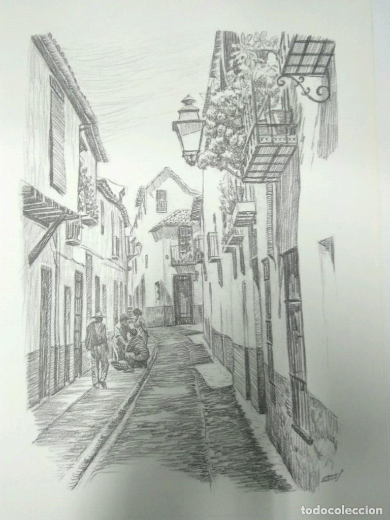 Postales: Laminas Carlos Freixas: PATIOS Y CALLES TIPICOS: Numero 08 (Serie Estudios 28) - Carlos Freixas