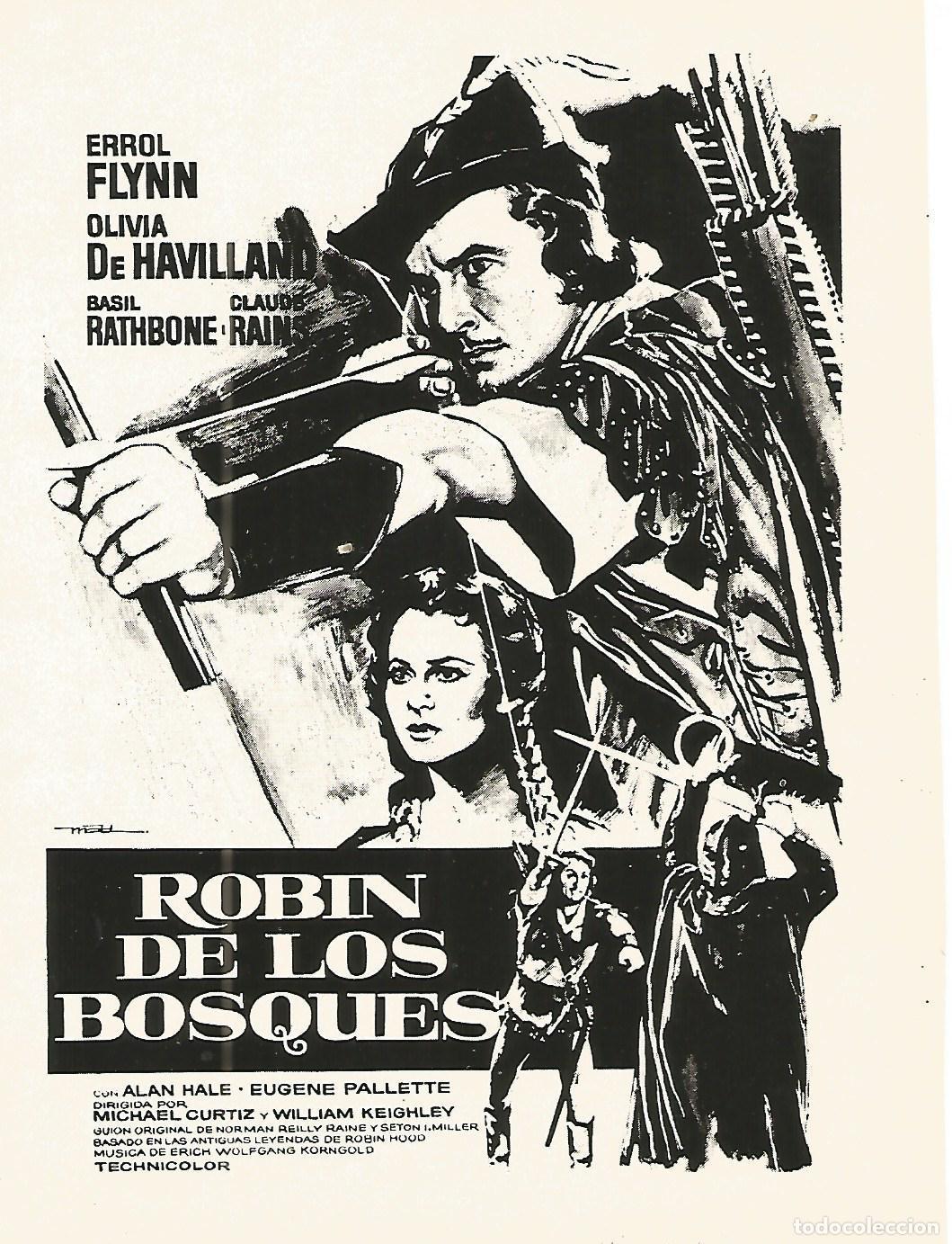 Cartes Postales: FLYER PUBLICITARIO 117: Film Robin de los bosques - Varios