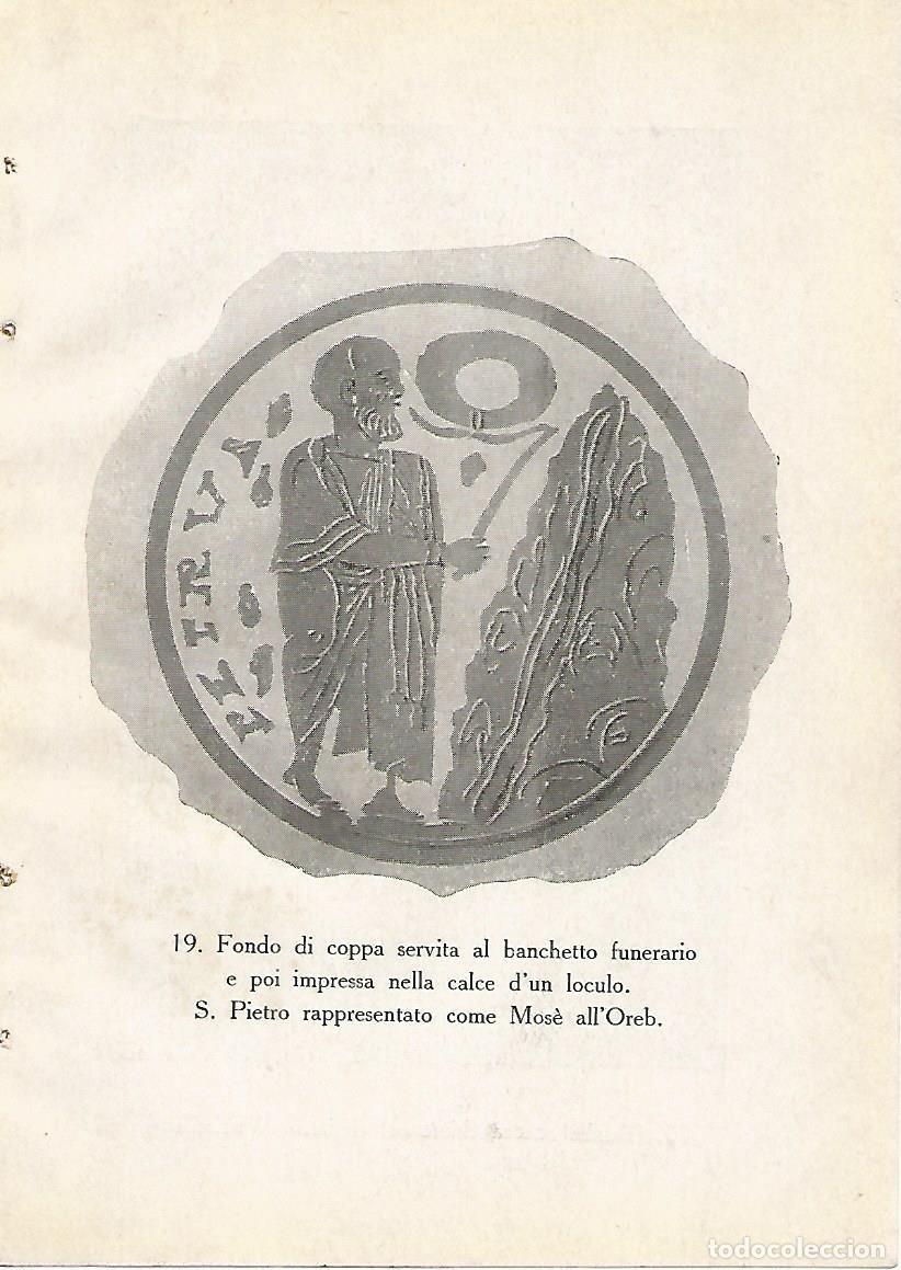 Postkarten: Lamina 453: CATACUMBAS DE ROMA. Fondo de copa para el banquete funerario - P. Sisto Scaglia
