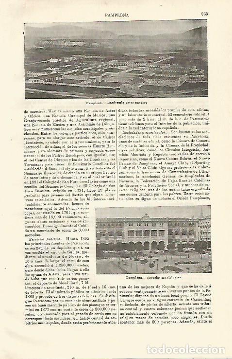 Postais: LAMINA ESPASA 23516: Manicomio vasco navarro de Pamplona - Varios