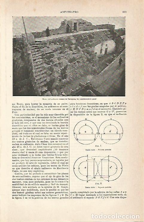 Cartes Postales: LAMINA ESPASA 6979: Anfiteatro romano de Tarragona como carcel - Varios