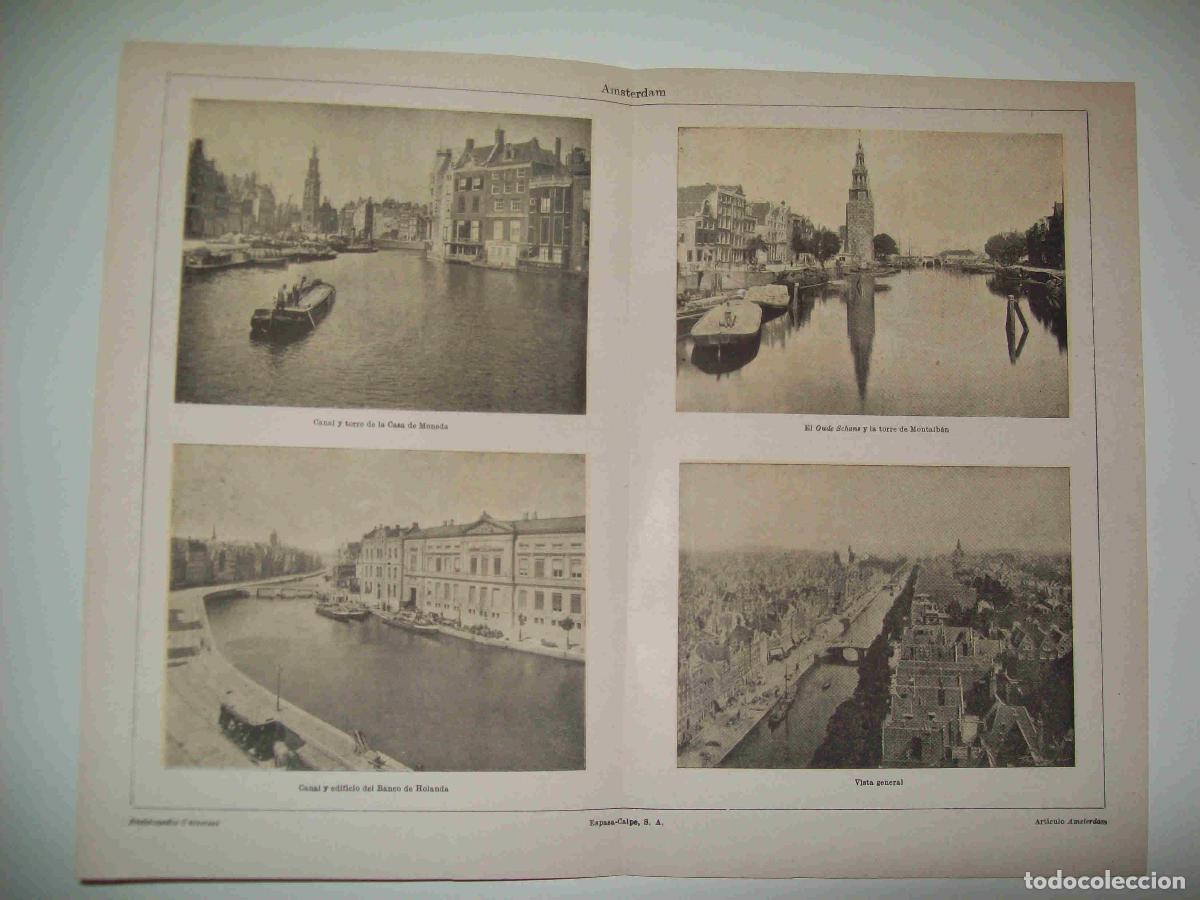 Postkarten: LAMINA ESPASA 23712: Canales y edificios de Amsterdam - Varios