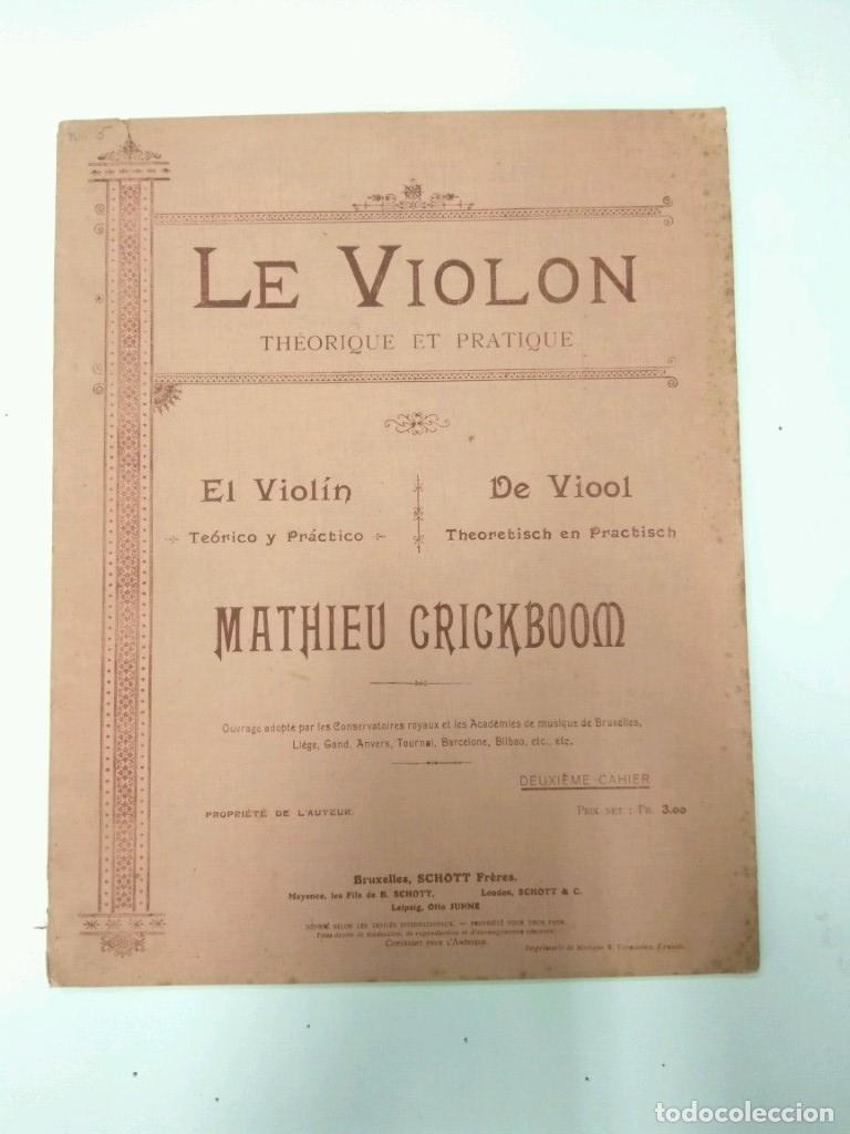 Postales: Libreto Partituras: LE VIOLON / EL Violin: Theorique et Practique / Teorico y practico. (Mathieu Cri