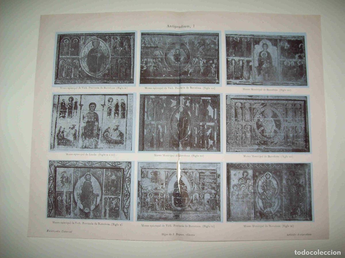 Postales: LAMINA ESPASA 23836: Antipesium de Barcelona y Vic - Varios