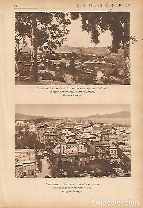 Postales: LAMINA 5456: Vega del Magro&ntilde;al y vista de Las Palmas de Gran Canaria - Jose M Benitez Toledo