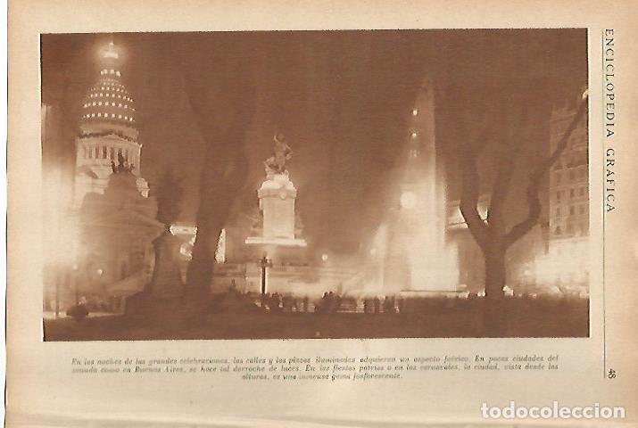 Cartes Postales: LAMINA 5523: Vista de Buenos Aires - Edmundo T. Calca&ntilde;o