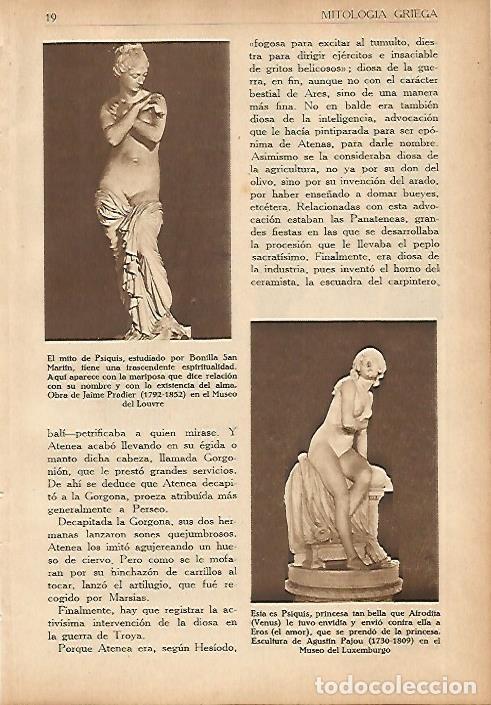 Postcards: LAMINA 5577: Psiquis por Pradier y por Pajou - Francisco Almela Vives