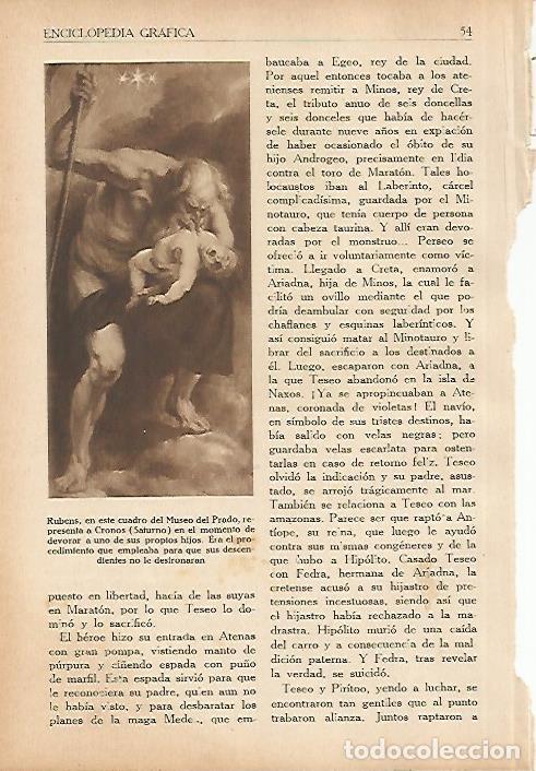 Postcards: LAMINA 5594: Saturno por Rubens - Francisco Almela Vives