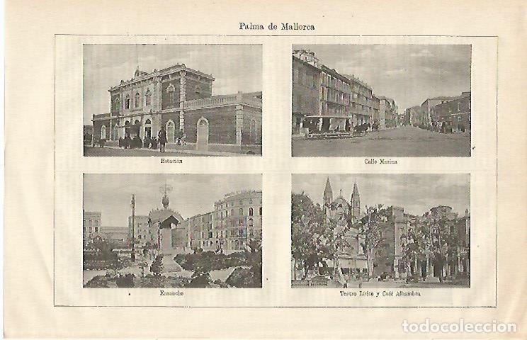 Postais: LAMINA ESPASA 24286: Vistas de Palma de Mallorca - Varios