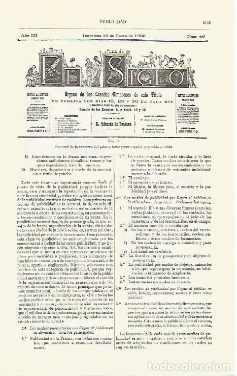 Postales: LAMINA ESPASA 2806: Facsimil del primer house organ espa&ntilde;ol del a&ntilde;o 1885 - Varios Autores