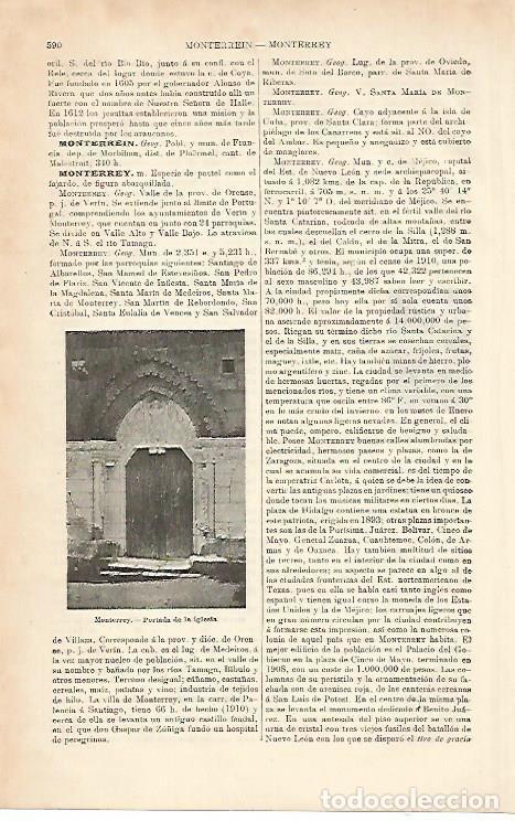 Postkarten: LAMINA ESPASA 8644: Iglesia de Monterrey Orense - Varios