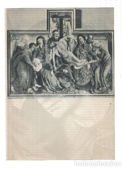 Postales: El Museo del Prado, laminas 05 y 06: El descendimiento de la cruz y fragmento del cuadro (Van der W
