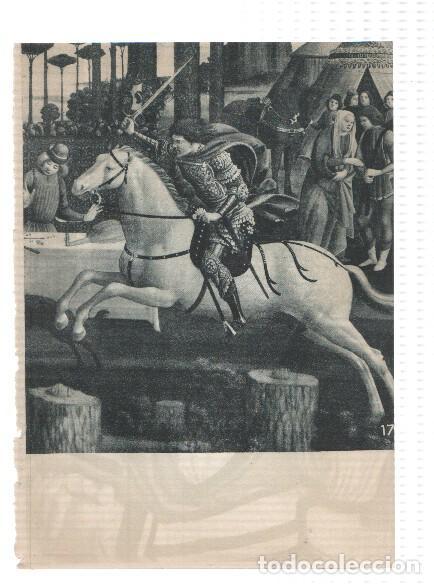 Postales: El Museo del Prado, laminas 17 y 18; Historia de Nastagio degli Honesti (Botticelli) y Autorretrato