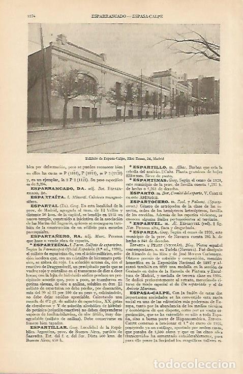 Postcards: LAMINA ESPASA 5465: Edificio Espasa Calpe calle Rios Rosas 24 de Madrid - Varios Autores