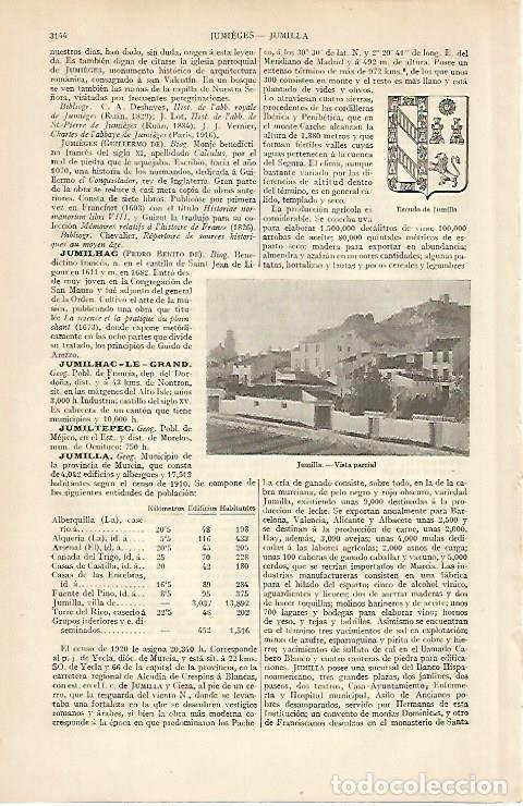 Postkarten: LAMINA ESPASA 6309: Vista parcial de Jumilla Murcia - Varios Autores