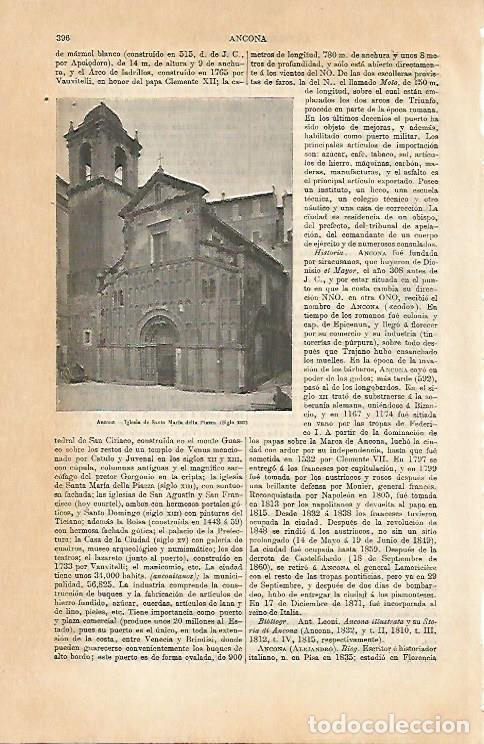 Postcards: LAMINA ESPASA 6950: Iglesia de santa Maria en Ancona Italia - Varios