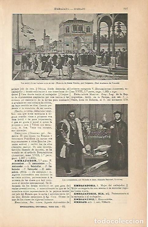 Postcards: LAMINA ESPASA 6881: Los embajadores ingleses ante su rey por Carpaccio - Varios Autores