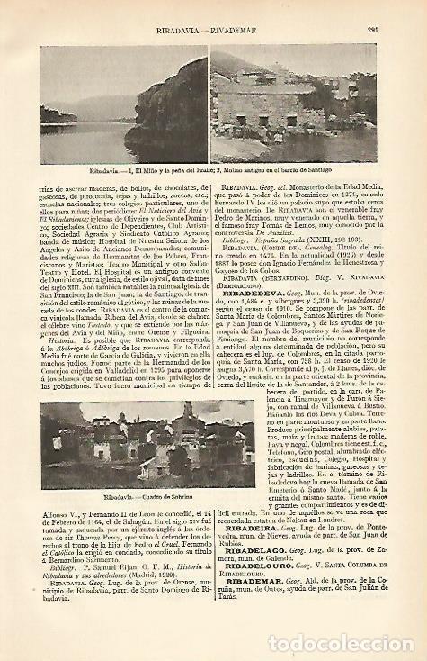 Postkarten: LAMINA ESPASA 6553: Vistas parciales de Ribadavia Orense - Varios Autores