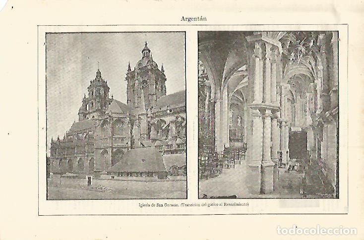 Postkarten: LAMINA ESPASA 12755: Iglesia de San German en Argentan Francia - Varios