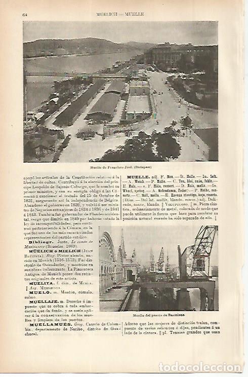 Postais: LAMINA ESPASA 11439: Muelle de Francisco Jose en Budapest - Varios