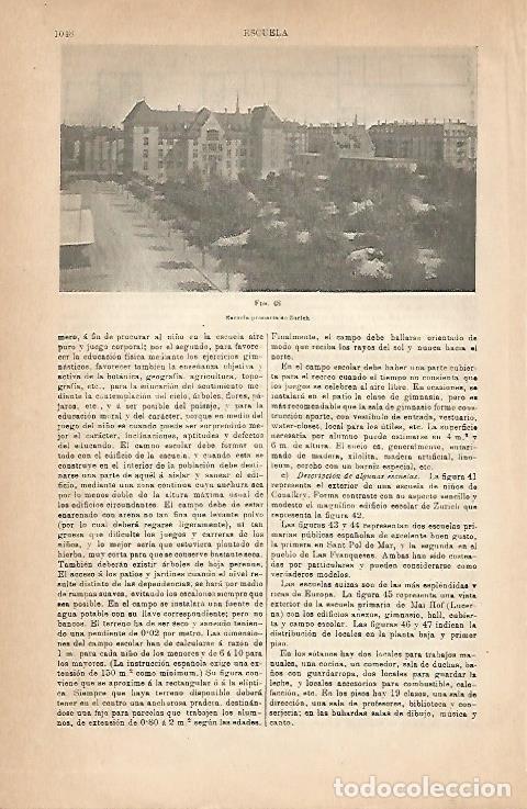 Postkarten: LAMINA ESPASA 18936: Escuela primaria de Zurich - Varios