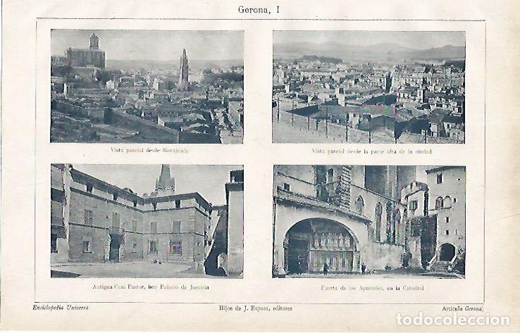 Postcards: LAMINA ESPASA 24962: Vistas de Girona - Varios