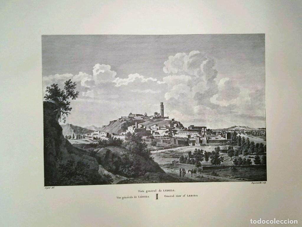 Postkarten: Lamina CATALOGNE, Numero 55: Vista General de Lerida/Lleida (1813) - Alexandre Laborde