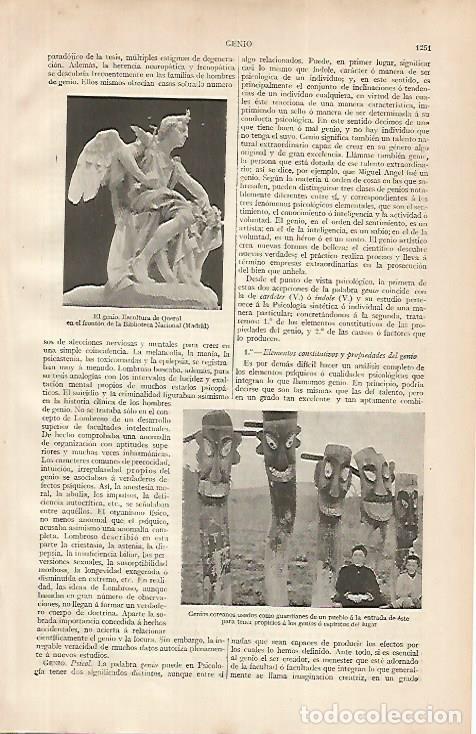 Postkarten: LAMINA ESPASA 24932: El genio por Querol - Varios