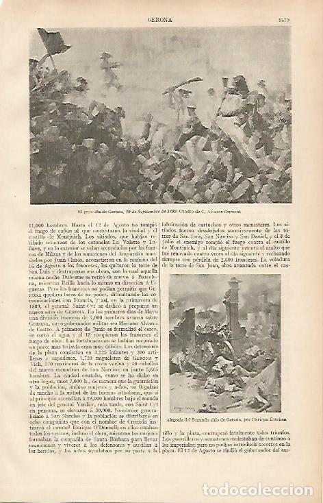 Cartoline: LAMINA ESPASA 24966: El gran dia de Gerona por C. Alvarez Dumont - Varios