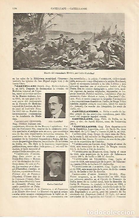 Postkarten: LAMINA ESPASA 8265: Muerte del comandante Riviere por Castellani - Varios