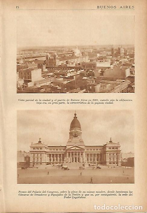Postkarten: LAMINA 5507: Vista parcial de Buenos Aires en 1910 - Edmundo T. Calca&ntilde;o