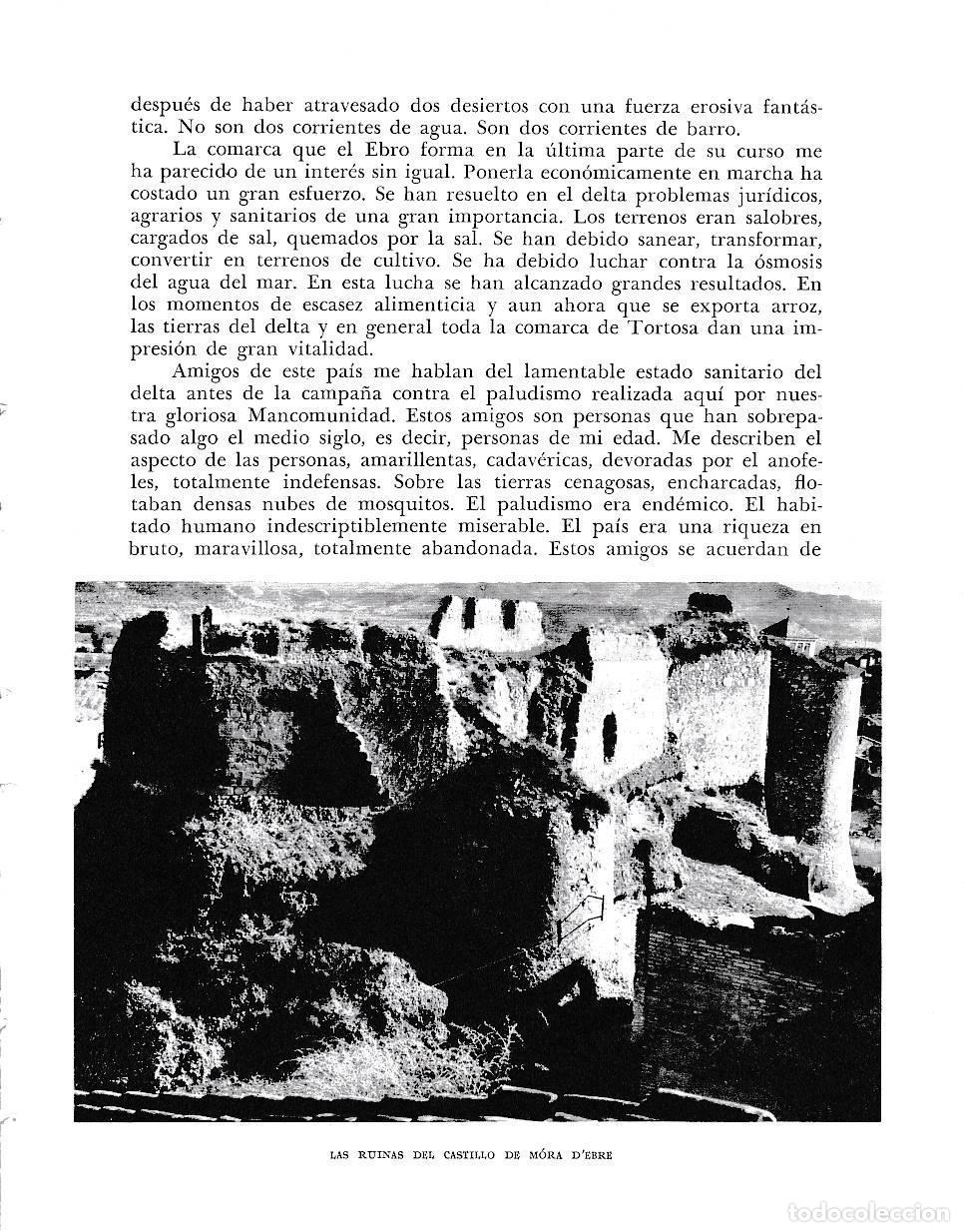 Cartoline: LAMINA 6559: Las ruinas del castillo de Mora d Ebre - Jose Pla