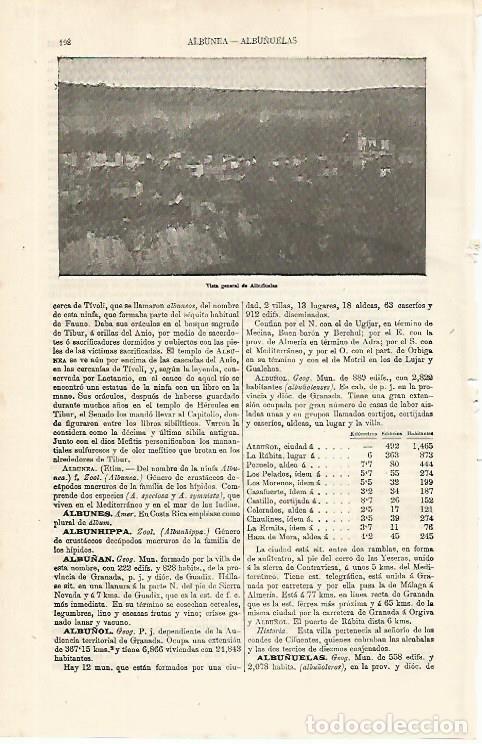 Postcards: LAMINA ESPASA 9951: Vista general de Albu&ntilde;uelas Granada - Varios