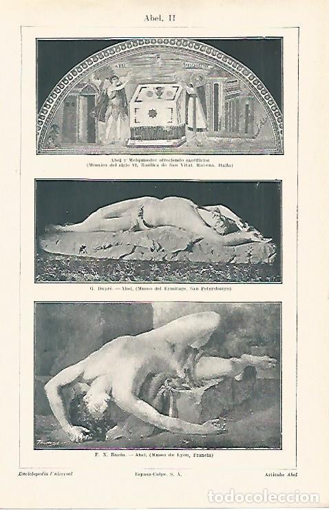 Postkarten: LAMINA ESPASA 13144: Abel por Dupre y Baron - Varios