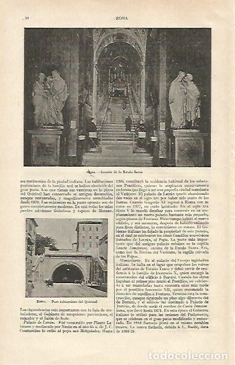 Postkarten: LAMINA ESPASA 16864: Interior de la Escala Santa en Roma - Varios
