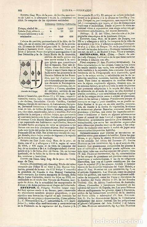 Cartoline: LAMINA ESPASA 16371: Escudo de Estepa Sevilla - Varios