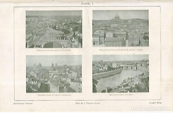 Postais: LAMINA ESPASA 19179: Roma - Varios