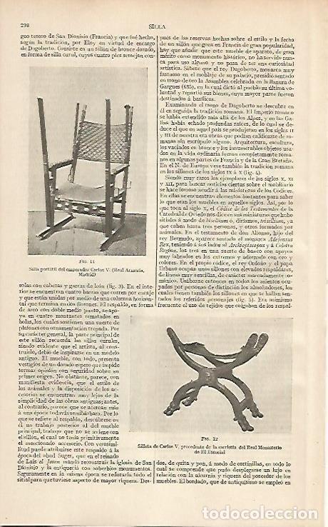 Postkarten: LAMINA ESPASA 2580: Silla portatil de Carlos V - Varios Autores