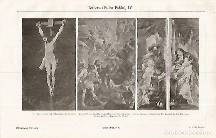 Postcards: LAMINA ESPASA 19311: Cuadros por Rubens - Varios